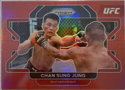 Chan Sung Jung 2022 Panini Prizm UFC Base #87 Red