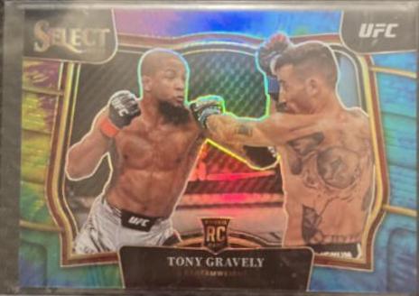Tony Gravely 2023 Panini Select UFC Octagonside #297 Tie Dye