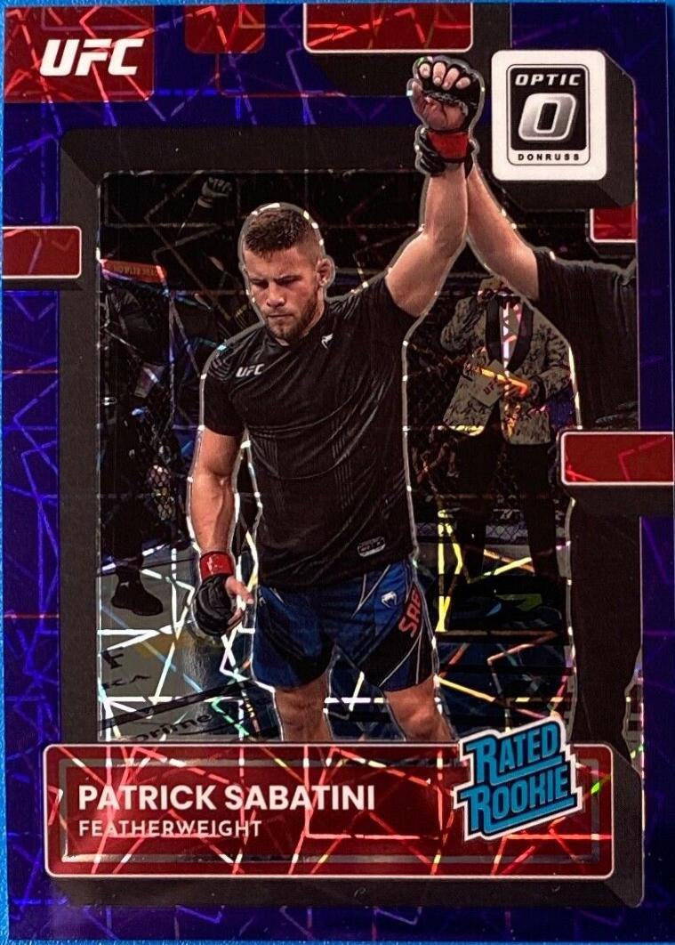 Patrick Sabatini 2023 Panini Donruss Optic UFC Base #143 Purple Velocity