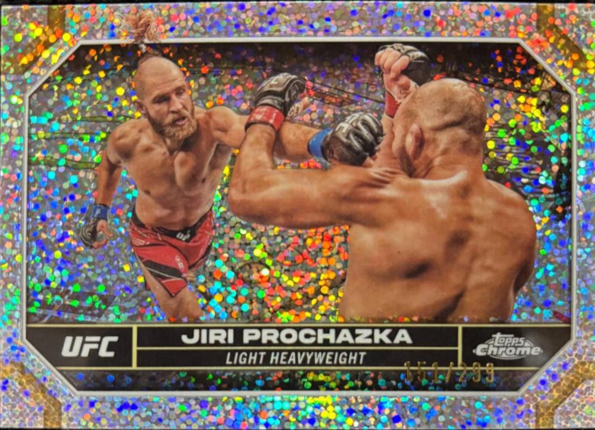 Jiri Prochazka 2024 Topps Chrome UFC Base #95 Speckle Refractor
