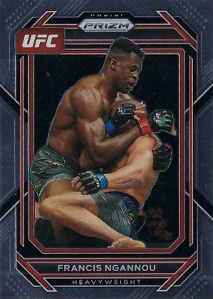 Francis Ngannou 2023 Panini Prizm UFC Base #117 Silver
