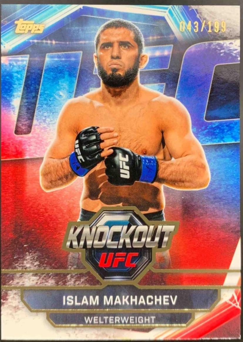 Islam Makhachev 2026 Topps Knockout UFC Base #20 Gold