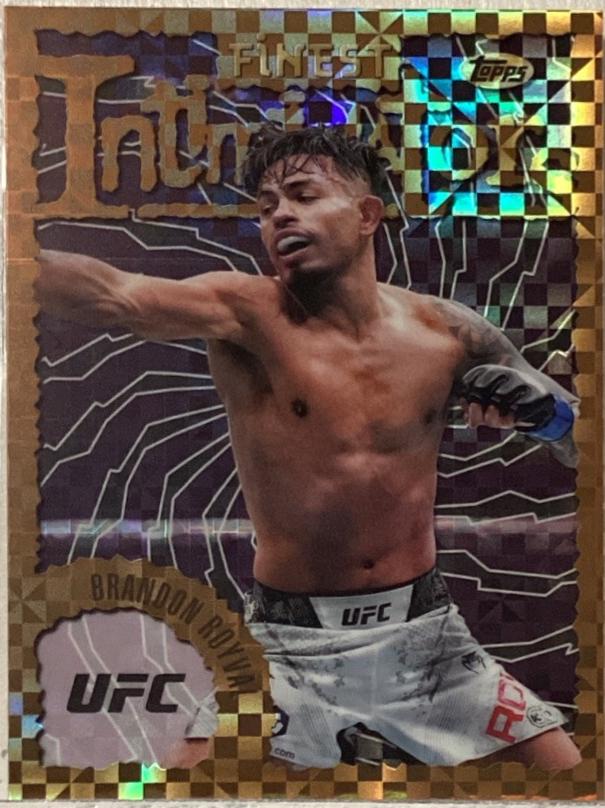 Brandon Royval 2024 Topps Finest UFC Intimidators #INT-30 Checkerboard Refractor