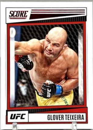 Glover Teixeira 2022 Panini Chronicles UFC Base Score #192 Red