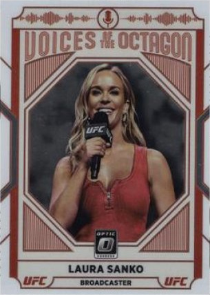 Laura Sanko 2022 Panini Donruss Optic UFC Base #124 Gold Vinyl