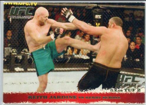Keith Jardine / Kerry Schall 2009 Topps UFC Round 1 Base #30 Gold