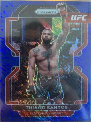 Thiago Santos 2021 Panini Prizm UFC Base #197 Blue