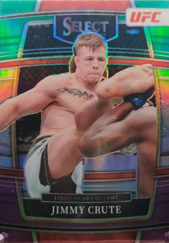 Jimmy Crute 2022 Panini Select UFC Concourse #78 Green and Purple