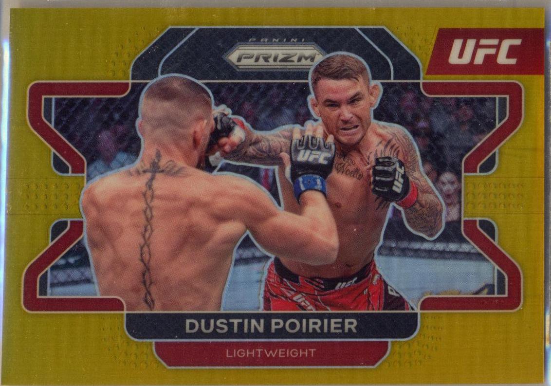 Dustin Poirier 2022 Panini Prizm UFC Base #21 Gold