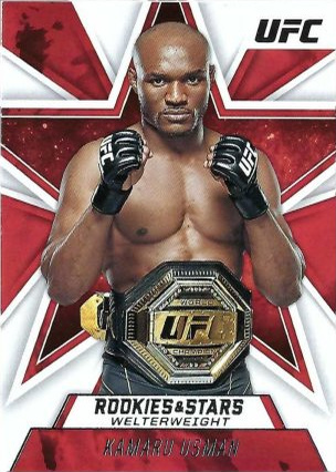 Kamaru Usman 2021 Panini Chronicles UFC Base Rookies and Stars #86 Platinum