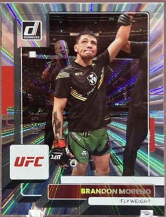 Brandon Moreno 2023 Panini Donruss UFC Base #78 Laser
