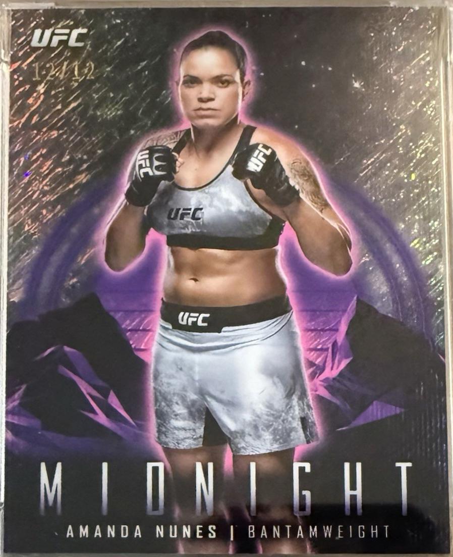 Amanda Nunes 2024 Topps Midnight UFC Base #35 Midnight