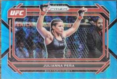 Julianna Peña 2023 Panini Prizm UFC Base #5 Blue Wave