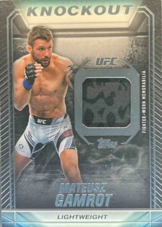 Mateusz Gamrot 2024 Topps Knockout UFC Knockout Relics #KR-MG Gold