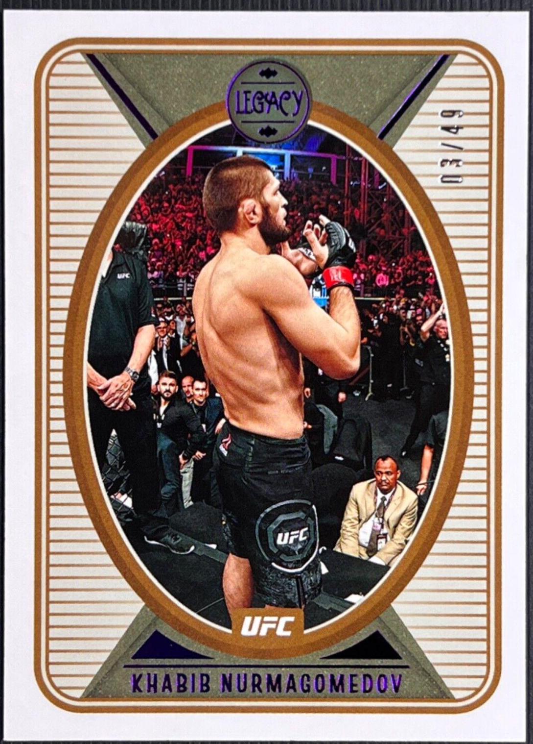 Khabib Nurmagomedov 2022 Panini Chronicles UFC Base Legacy #143 Purple