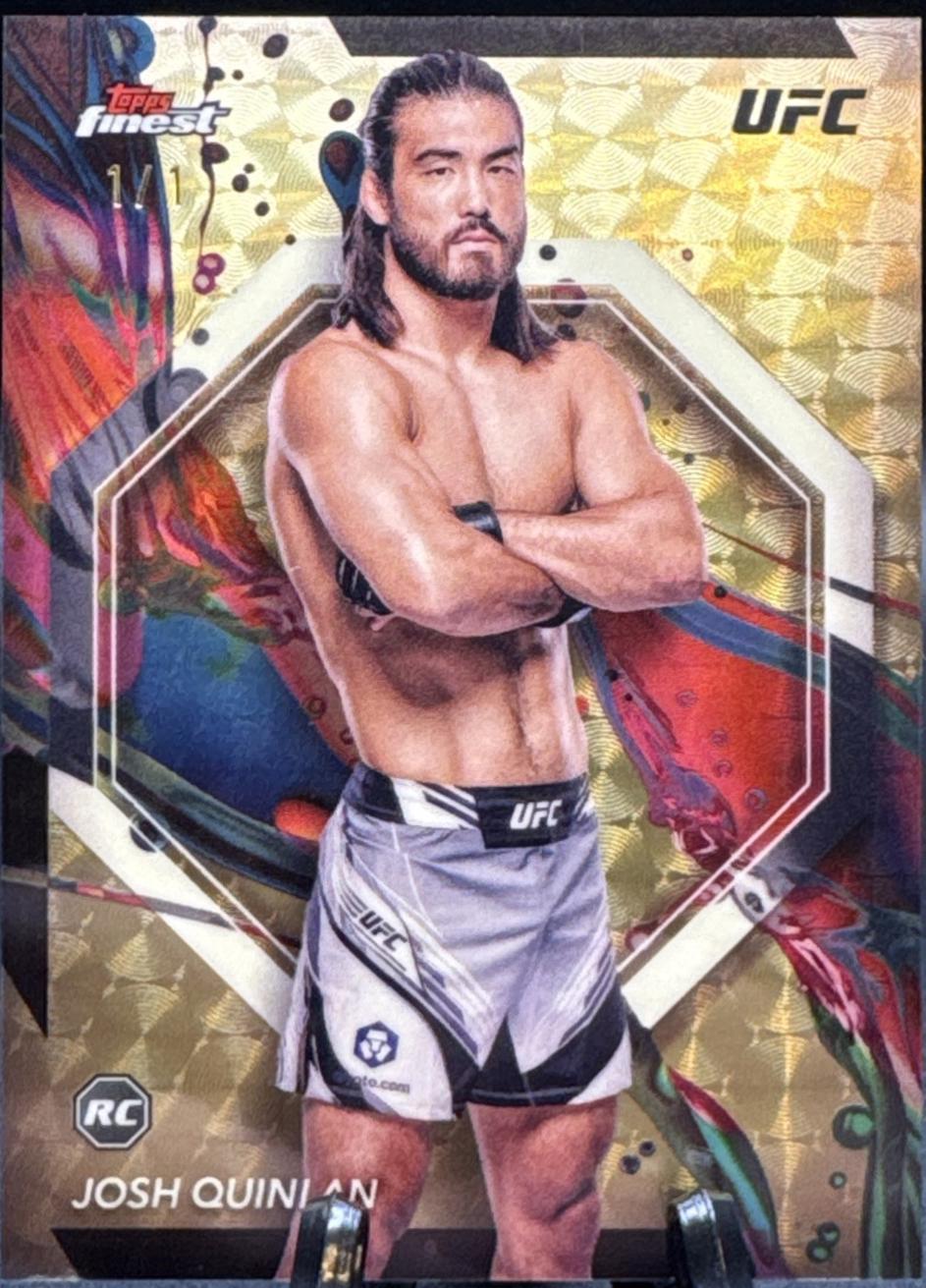 Josh Quinlan 2024 Topps Finest UFC Base Common #20 Superfractor