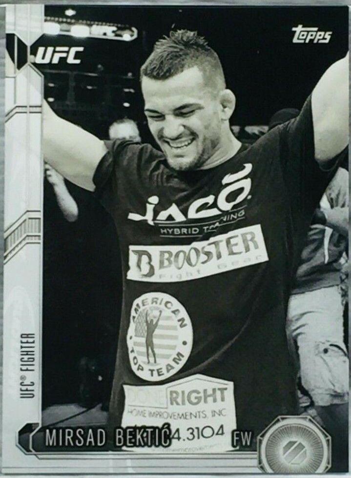 Mirsad Bektić 2015 Topps UFC Chronicles Base #233 Black and White