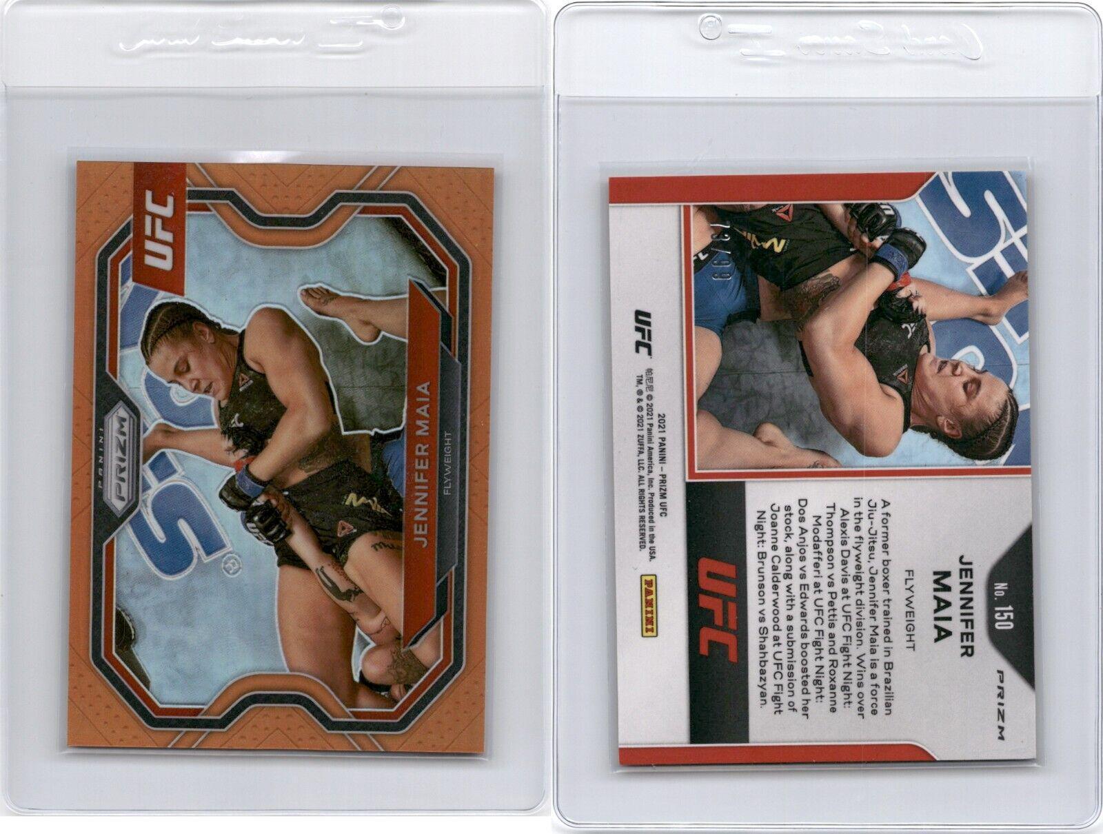 Jennifer Maia 2021 Panini Prizm UFC Base #150 Orange