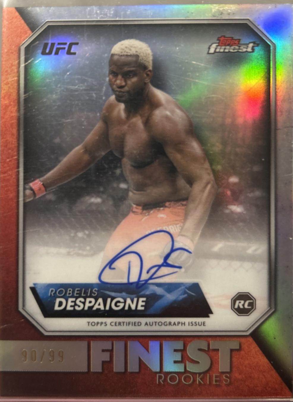 Robelis Despaigne 2024 Topps Finest UFC Rookie Finest Autographs #RFA-RD Refractor