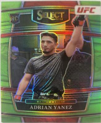 Adrian Yanez 2022 Panini Select UFC Concourse #59 Neon Green