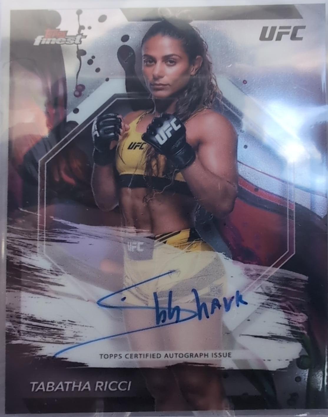 Tabatha Ricci 2024 Topps Finest UFC Finest Autographs #FA-TAR Refractor