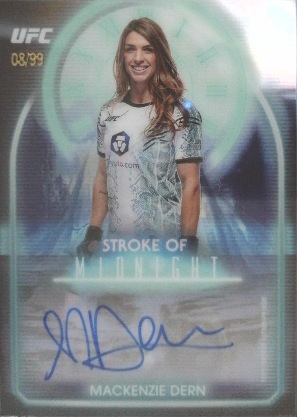 Mackenzie Dern 2025 Topps Midnight UFC Stroke of Midnight Autographs #SMA-MD Twilight