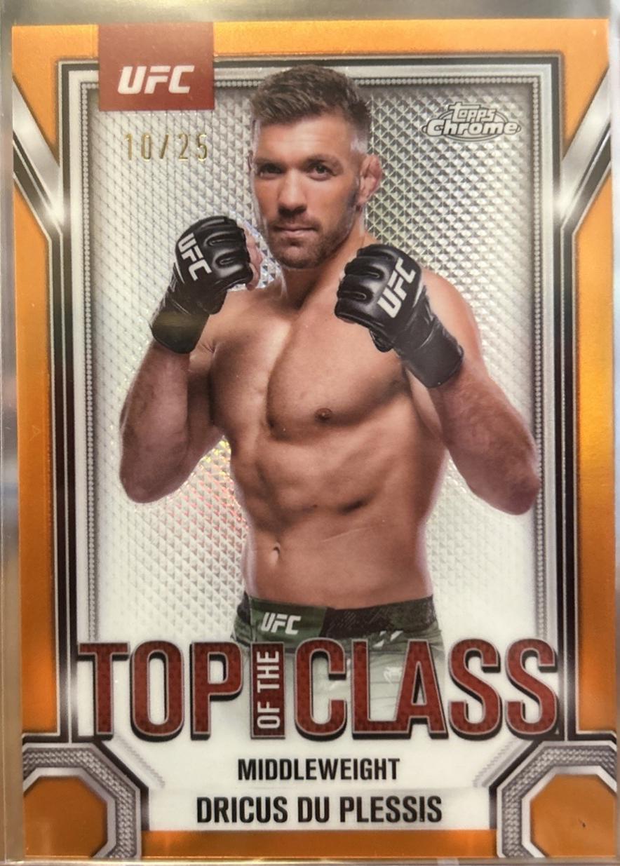 Dricus Du Plessis 2025 Topps Chrome UFC Top of the Class #TTC-15 Orange