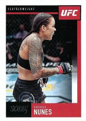 Amanda Nunes 2021 Panini Chronicles UFC Base Score #97 Purple