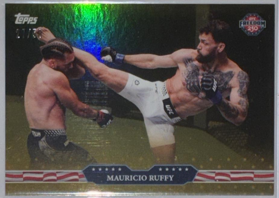 Mauricio Ruffy 2026 Topps UFC Freedom 250 Base #22 Gold