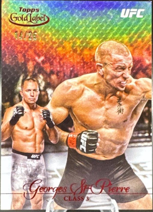 Georges St-Pierre 2024 Topps Gold Label UFC Base Class III #22 Red