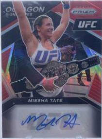Miesha Tate 2021 Panini Prizm UFC Octagon Signatures #7 Red