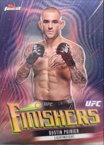 Justin Gaethje 2024 Topps Finest UFC Finishers #FIN-9 Superfractor