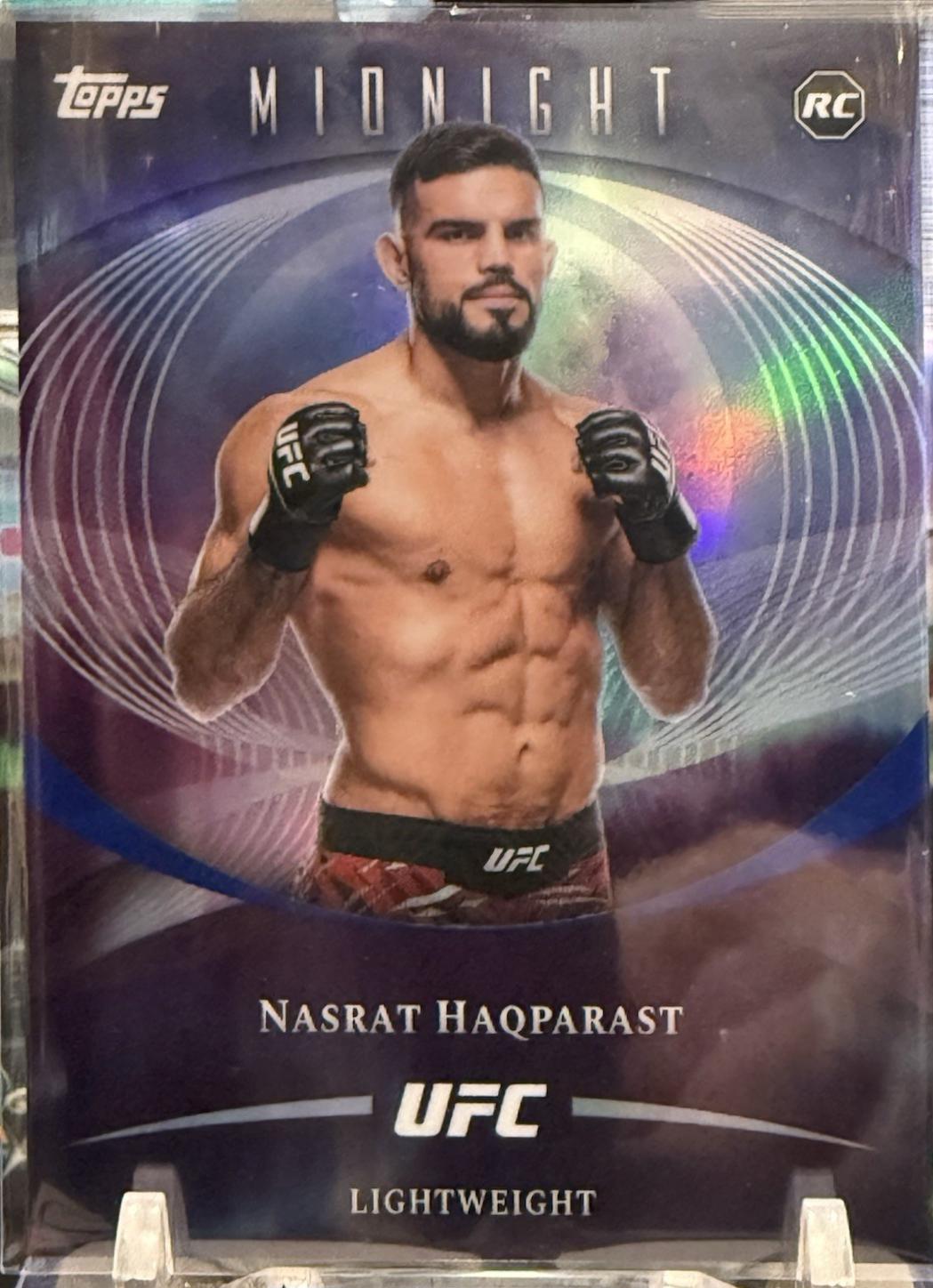 Nasrat Haqparast 2026 Topps Midnight UFC Base #93 Morning