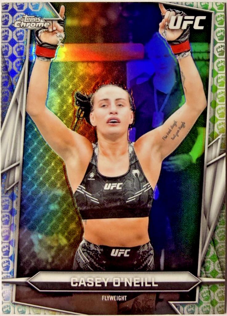 Casey O'Neill 2026 Topps Chrome UFC Base #81 UFC Glove Refractor