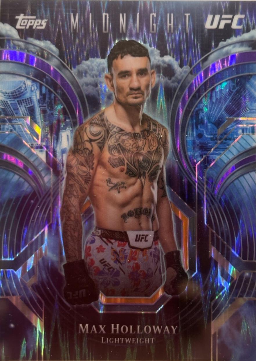 Max Holloway 2026 Topps Midnight UFC Night Watch #PC-1 Dusk