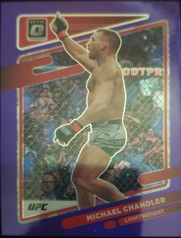 Michael Chandler 2022 Panini Donruss Optic UFC Base #32 Purple