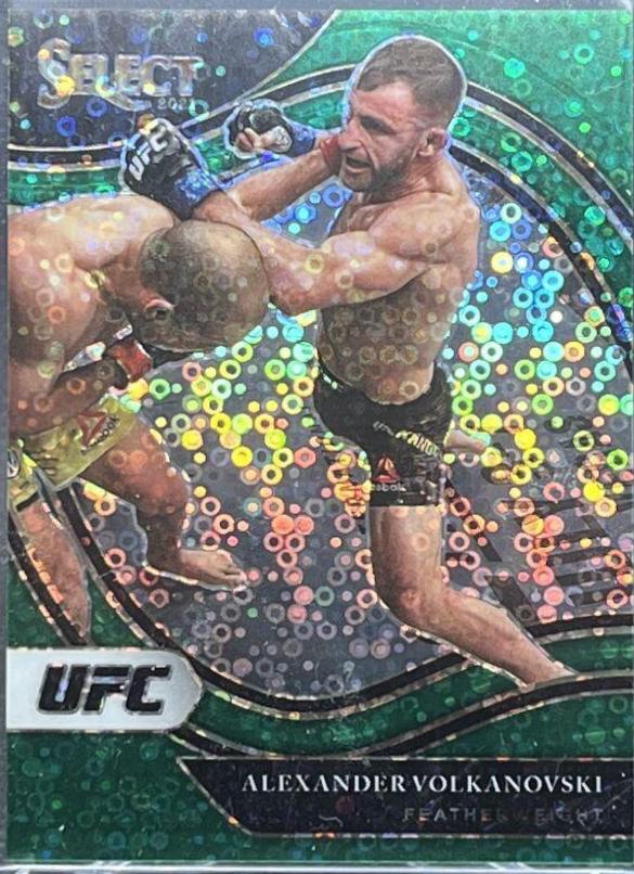 Alexander Volkanovski 2021 Panini Select UFC Octagonside #246 Green Disco