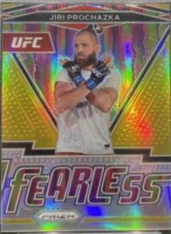 Jiri Prochazka 2022 Panini Prizm UFC Fearless #9 Gold