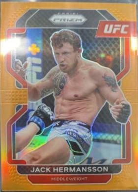 Jack Hermansson 2022 Panini Prizm UFC Base #135 Orange