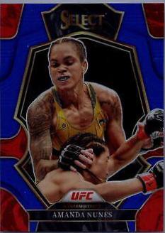 Amanda Nunes 2023 Panini Select UFC Premier Level #138 Blue Disco