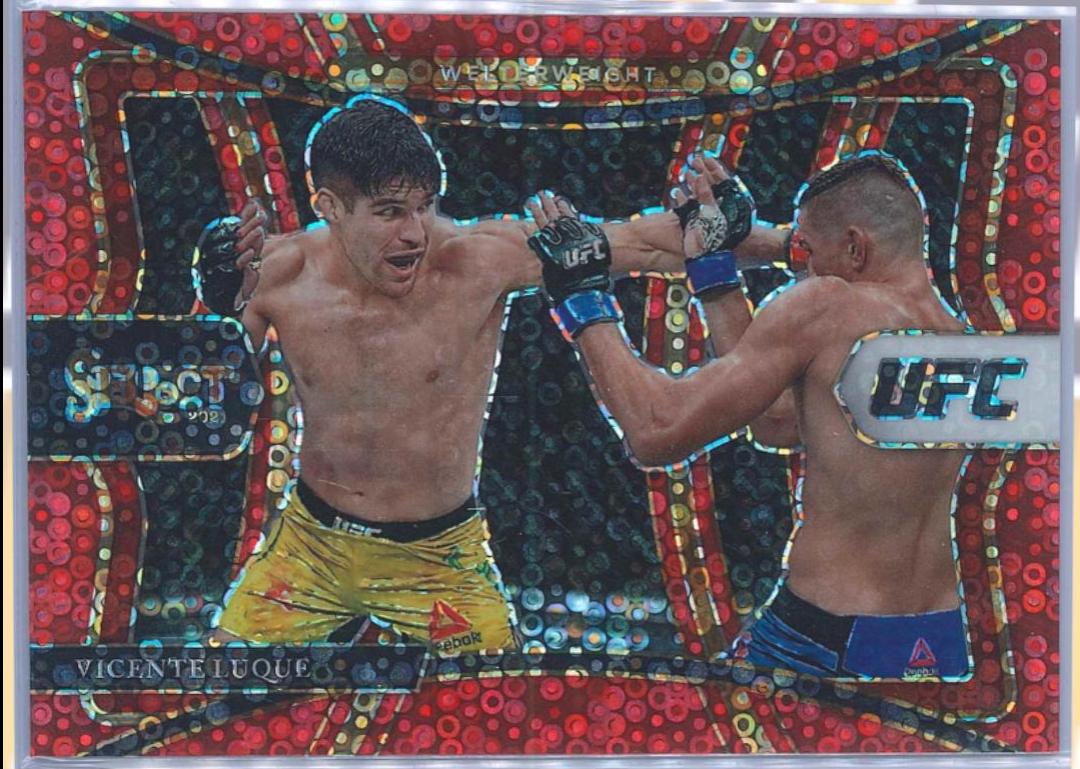 Vicente Luque 2021 Panini Select UFC Premier Level #121 Red Disco