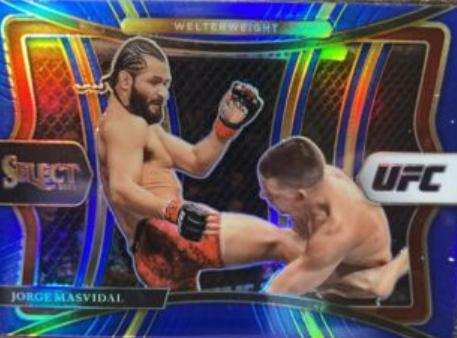 Jorge Masvidal 2021 Panini Select UFC Premier Level #142 Blue
