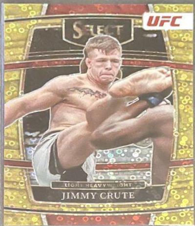 Jimmy Crute 2022 Panini Select UFC Concourse #78 Gold Disco