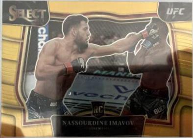 Nassourdine Imavov 2023 Panini Select UFC Octagonside #235 Gold