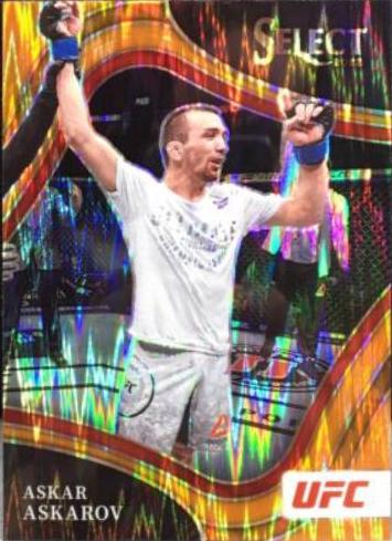 Askar Askarov 2022 Panini Select UFC Octagonside #205 Orange Flash