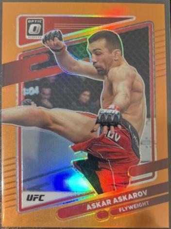 Askar Askarov 2022 Panini Donruss Optic UFC Base #34 Orange