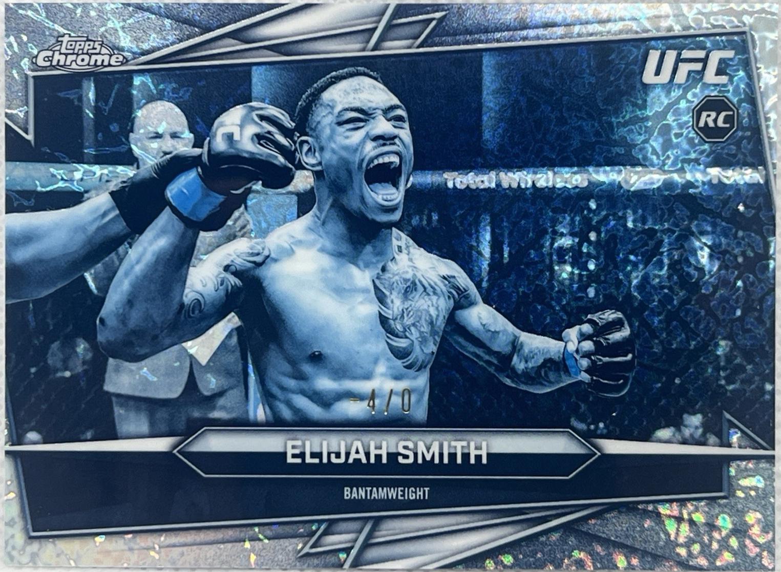 Elijah Smith 2026 Topps Chrome UFC Base #41 Frozenfractor