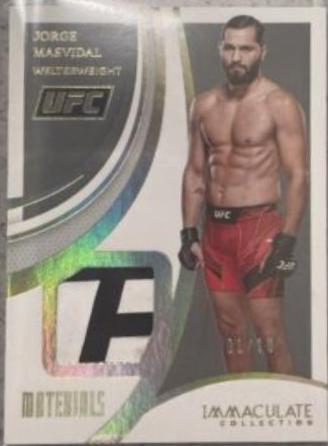Jorge Masvidal 2021 Panini Immaculate UFC Base #85 Gold