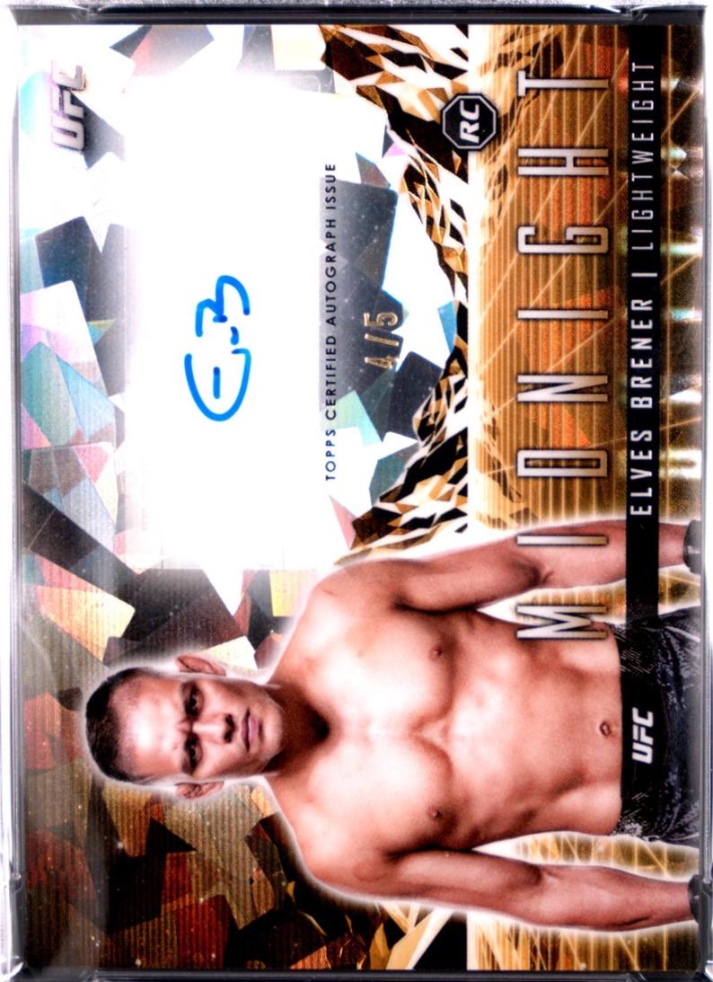 Elves Brener 2024 Topps Midnight UFC Horizon Signatures #HS-EBR Black Light
