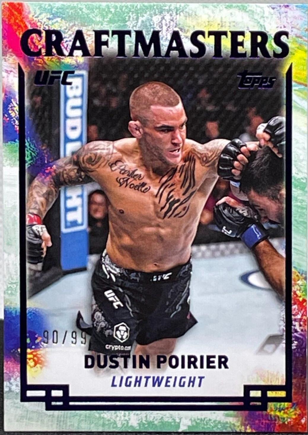 Dustin Poirier 2024 Topps Knockout UFC Craftmasters #CRM-9 Purple